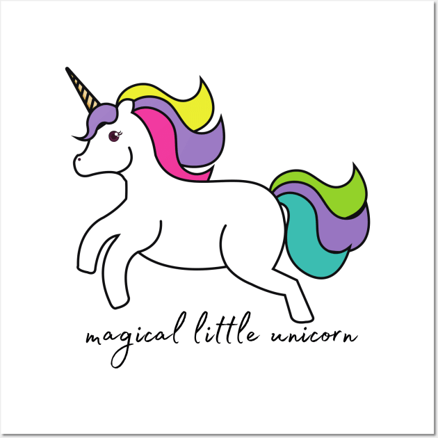 Magical Little Unicorn Wall Art by Vegan Squad